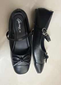 MaryJane Black buckle Bow Ballerinas🩰