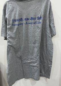 Grey T-Shirt with Circular Logo