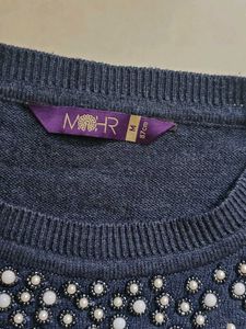 Sparkling Blue Knit Sweater