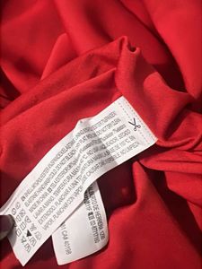 Red Party Dress with Cutout Detail