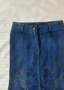 Denim Maxi Skirt
