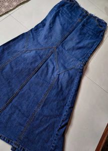 Long Denim Skirt