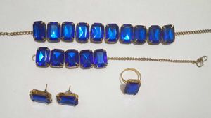 Royal Blue Gemstone Jewellery Set
