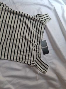 Striped One-Shoulder Dress