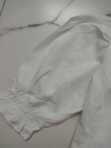White Puff Sleeve Blouse