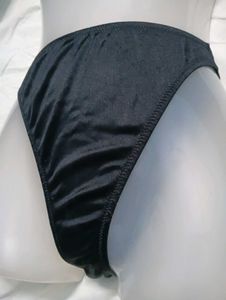 Black Satin💛 Bikini Briefs