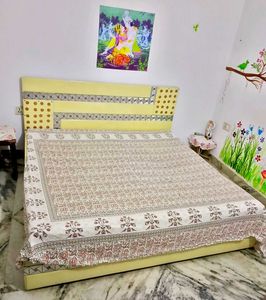 SOFA cum BED with Storage &amp; Bolster pillows