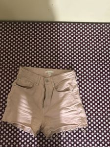 Light Pink Denim Shorts