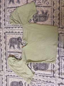 Green Ribbed Top