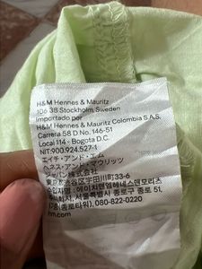 H&amp;m lime green top
