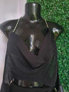 Black Halter Top