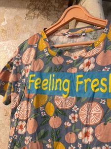 Trendy Peachy Crop Top, Bust- 36/34