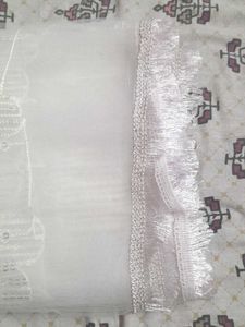 White Net Dupatta With Embroidery