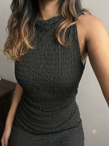 Zara Elegant Black Maxi Dress