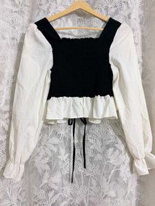 black &amp; white corset