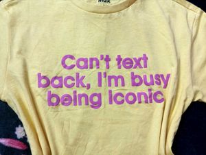 Busy Being Iconic Graphic Baby Tee