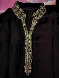 Elegant Embroidered Kurta and Skirt Set