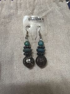 Boho Beaded Drop Earrings