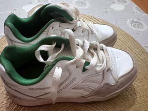 Reebok White &amp; Green Sneakers