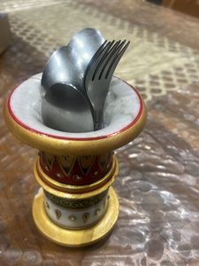 Embellished Marble Stand - Hollow