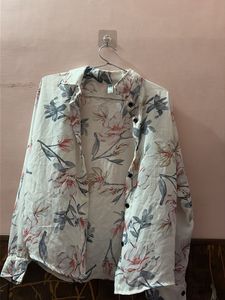 Floral Print Button-Up Shirt