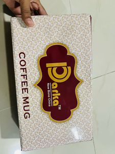 Set of 6 Decorative Coffee Cups