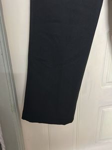Black Cropped Wide Leg Pants