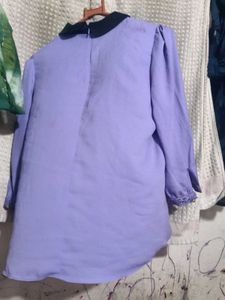 Cute Cat Print Lilac Top