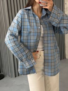 GAP Blue Plaid Sparkle Shirt