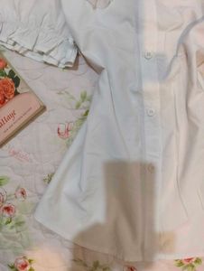 White Lace Collar top