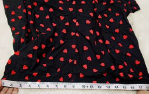 Cute Heart Print Pajama Set