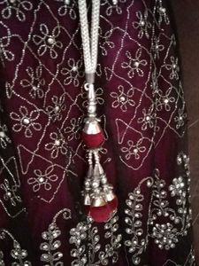 Elegant Ethnic Gown only chain damage