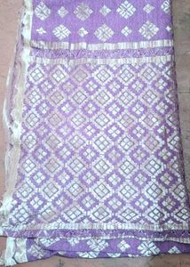 Elegant Purple Embroidered Dupatta
