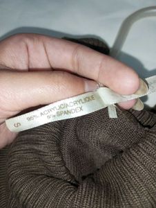 Brown Turtleneck Sweater