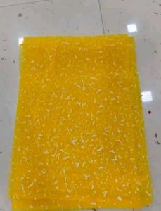 Elegant Yellow Net Saree