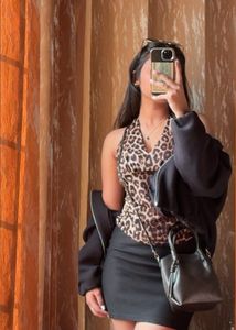 Leopard Print Halter Top