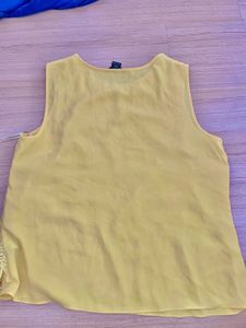 Beautiful Yellow Floral Lace Top