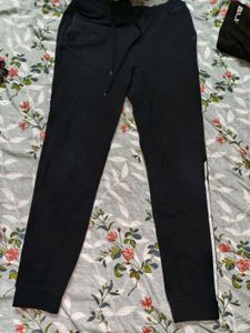 Women's Grey and Black Joggers