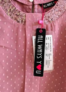 🩷 Rose Gold (Pink) Vintage Style Cuff Sleeves Top