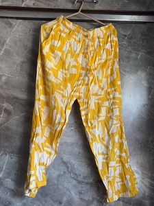 Yellow Patterned Long Sleeve Shirt