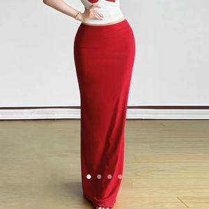 Red Maxi Skirt
