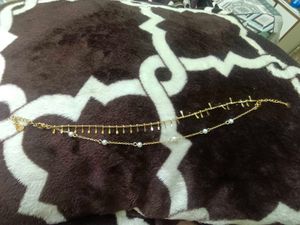 Delicate Layered Anklet with Pearls