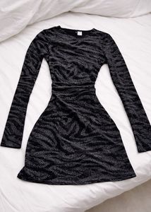 H&M Sparkly Zebra Print