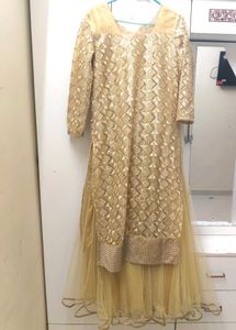 Elegant Golden Lehenga Choli Set
