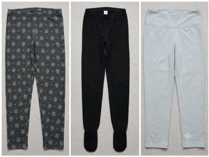 Womens Printed & Solid Leggings 3 Pack