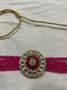 Elegant Kundan Choker Necklace Set