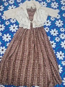 Bohemian Maxi Dress &amp; Lace Top Set