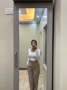 Beige Trousers
