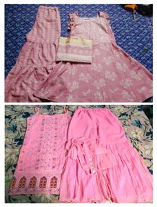 2 Beautiful Sharara Set Combo