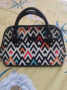 Geometric Print Handbag